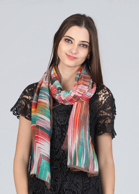 Get Wrapped Printed Cotton Blend Women's Scarf Get Wrapped Printed Cotton Blend Women's Scarf