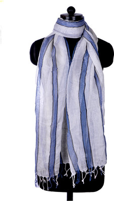 49% OFF on Bysadaf Striped Cotton Women's Scarf