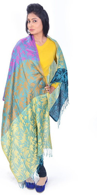 55% OFF on Little India Silk Self Design Women's Shawl