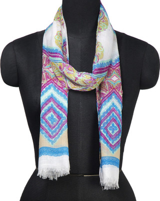 R.Raani Geometric Print Polyester Women's Scarf