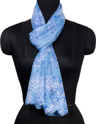 R.Raani Floral Print Polyester Women's Scarf