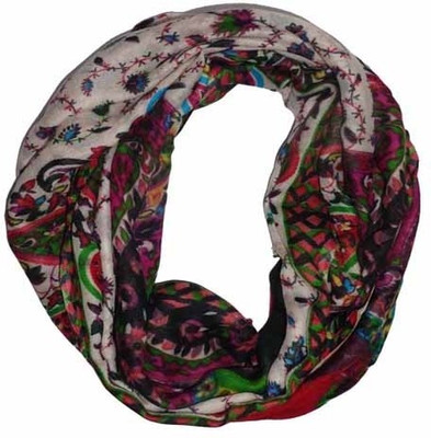 45% OFF on La Mall Floral Print Cashmere Women's Scarf