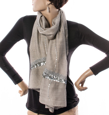 Welkin Self Design Wool Women's Scarf Welkin Self Design Wool Women's Scarf