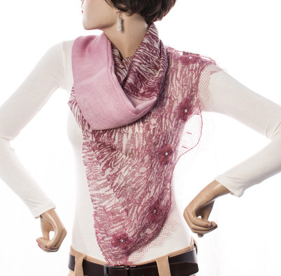 Welkin Self Design Wool Women's Scarf Welkin Self Design Wool Women's Scarf