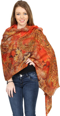 36% OFF on The Scarf Shop Printed Wool Women's Scarf