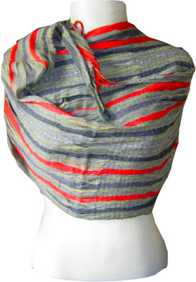 Dushaalaa Striped Coton, Lycra Women's Scarf
