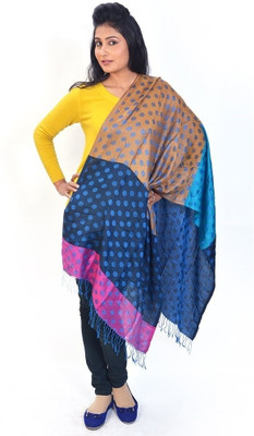 56% OFF on Home India Self Design Silk Women's Scarf