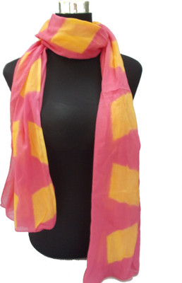 40% OFF on Shiborika Checkered, Self Design, Geometric Print Cotton Women's Scarf