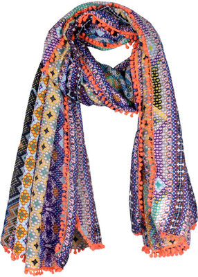 50% OFF on True Fashion Geometric Print Polyester Women's Scarf