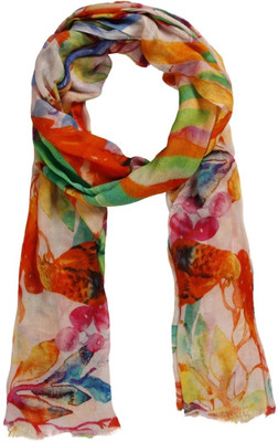 55% OFF on Toscee Printed 90%Modal10%Cashmere Women's Scarf