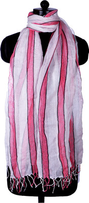 56% OFF on Bysadaf Striped Cotton Women's Scarf