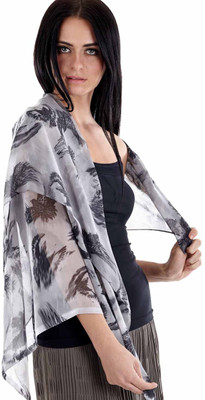 Fuziv Printed 100% Polyster Women's Scarf