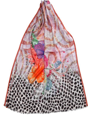 20% OFF on She Dezires Floral Print Viscose Women's Scarf
