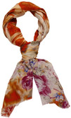 44% OFF on Toscee Printed 90%modal, 10% silk Women's Scarf