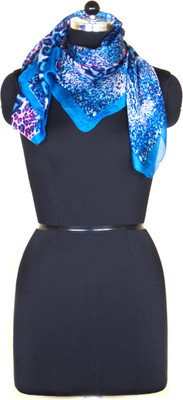 8% OFF on Visaga Printed Silk Women's Scarf