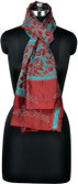 Darbari Embroidered Pure Silk Women's Scarf