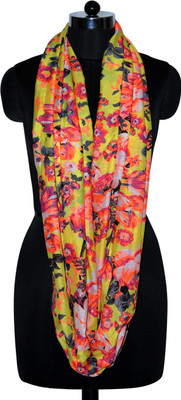 29% OFF on Usouno Floral Print Polyester Women's Scarf