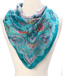 63% OFF on Textures Fashion Printed Silk Women's Scarf