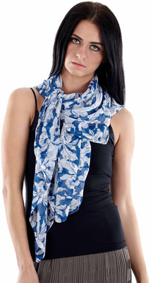 Fuziv Printed 100% Polyster Women's Scarf