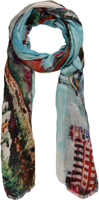 55% OFF on Toscee Printed 90%Modal10%Cashmere Women's Scarf