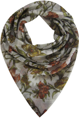 73% OFF on Elabore Graphic Print Silk Women's Scarf