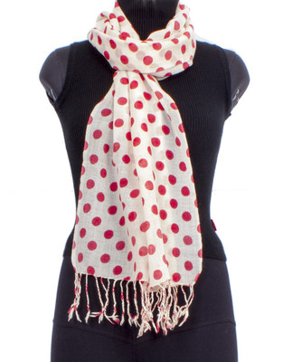 44% OFF on Trendif Polka Print Viscose Women's Scarf