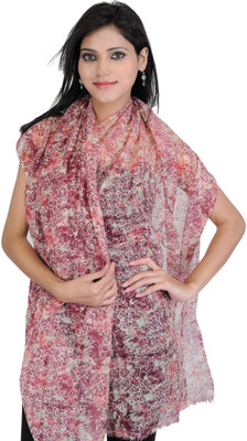 30% OFF on Exotic India Printed Wool Women's Scarf