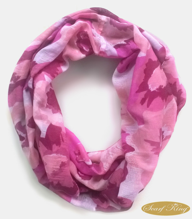 ScarfKing Floral Print Polyester Women's Scarf