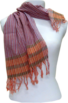 24% OFF on Dushaalaa Checkered Cotton Women's Scarf