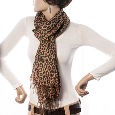 Welkin Animal Print Cotton Women's Scarf Welkin Animal Print Cotton Women's Scarf