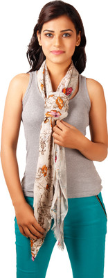 55% OFF on Toscee Printed 70%Wool30%Silk Women's Scarf
