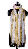 49% OFF on Bysadaf Striped Cotton Women's Scarf