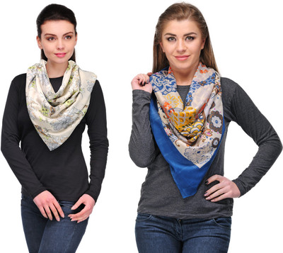 62% OFF on Kiosha Floral Print Cotton Women's Scarf