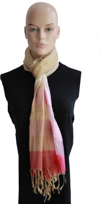 60% OFF on Rathi Striped Silk Women's Scarf
