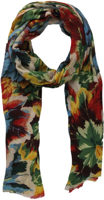 55% OFF on Toscee Printed 80%Wool, 20% Silk Women's Scarf