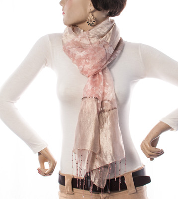 Welkin Self Design Silk Women's Scarf Welkin Self Design Silk Women's Scarf