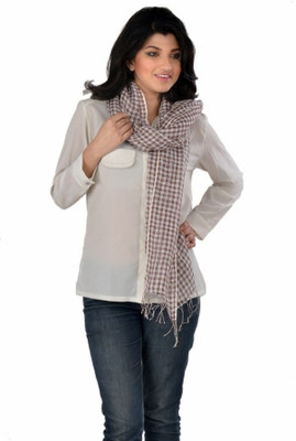 Liyana Checkered Linen Women's Scarf Liyana Checkered Linen Women's Scarf