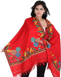 30% OFF on Exotic India Embroidered Wool Women's Scarf