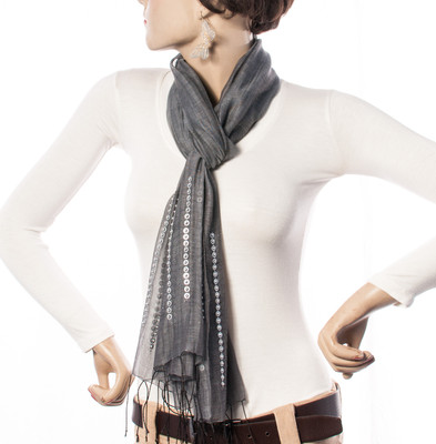 Welkin Self Design Cotton Women's Scarf Welkin Self Design Cotton Women's Scarf