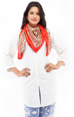 Chhabra 555 Printed Satin Women's Scarf Chhabra 555 Printed Satin Women's Scarf