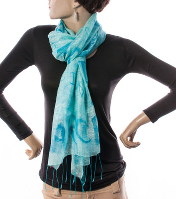 Welkin Printed Silk Women's Scarf