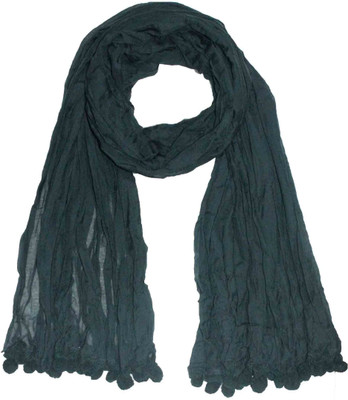 55% OFF on True Fashion Solid Silk Women's Scarf