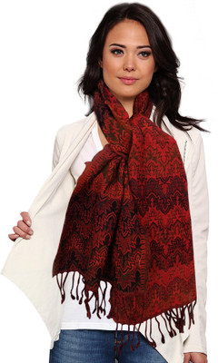 70% OFF on Super Drool Self Design Wool Women's Scarf