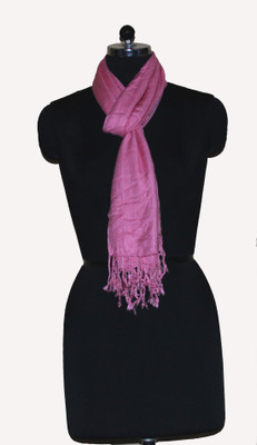 17% OFF on Visaga Solid, Self Design Trendy Pashmina Women's Scarf