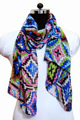 55% OFF on Portia Printed Cotton Women's Scarf