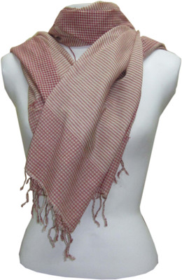 Dushaalaa Checkered Silk Cotton Women's Scarf