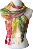 30% OFF on Dushaalaa Striped Silk, Lycra Women's Scarf