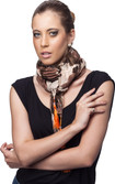 19% OFF on Scarves & Glitters Printed Viscose Women's Scarf