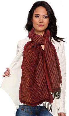 70% OFF on Super Drool Self Design Wool Women's Scarf