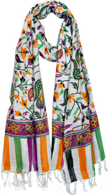 15% OFF on Fireflies Floral Print Mural Women's Scarf 15% OFF on Fireflies Floral Print Mural Women's Scarf